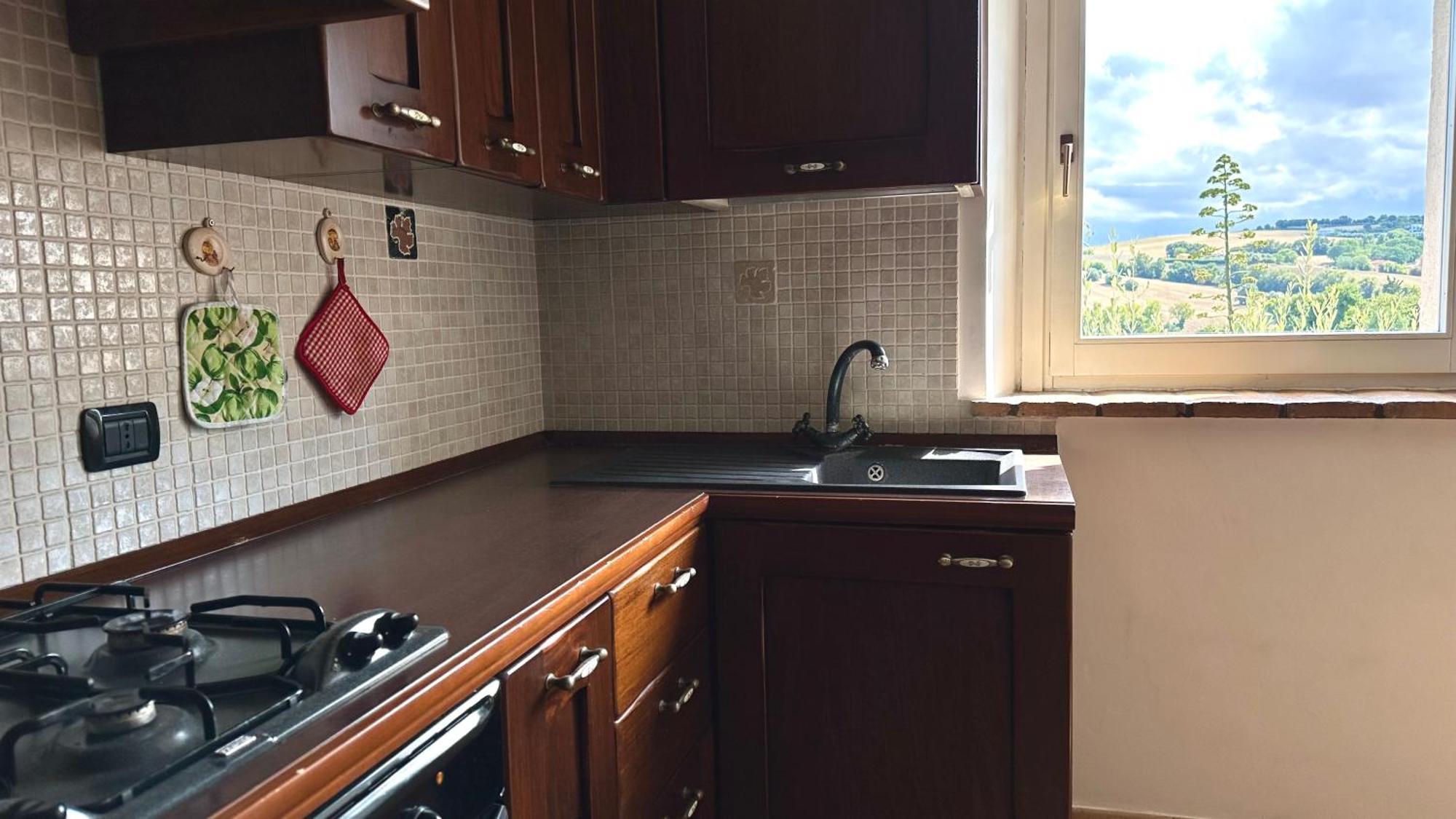 S214 - Sirolo, Trilocale Con Giardino In Zona Tranquilla Apartment Екстериор снимка